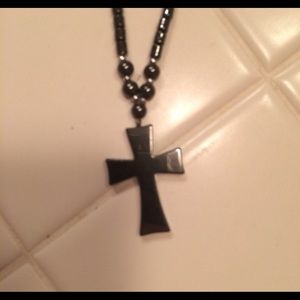 Black onyx cross